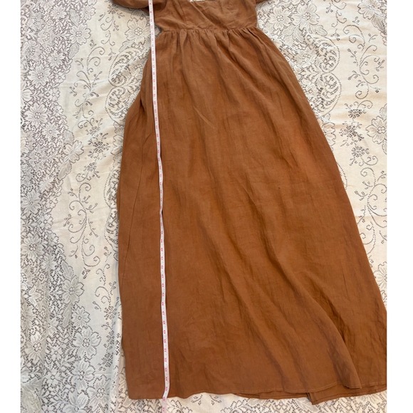 Solia The Label French Riviera Linen Dress in Toffee Size XS - Picture 12 of 15